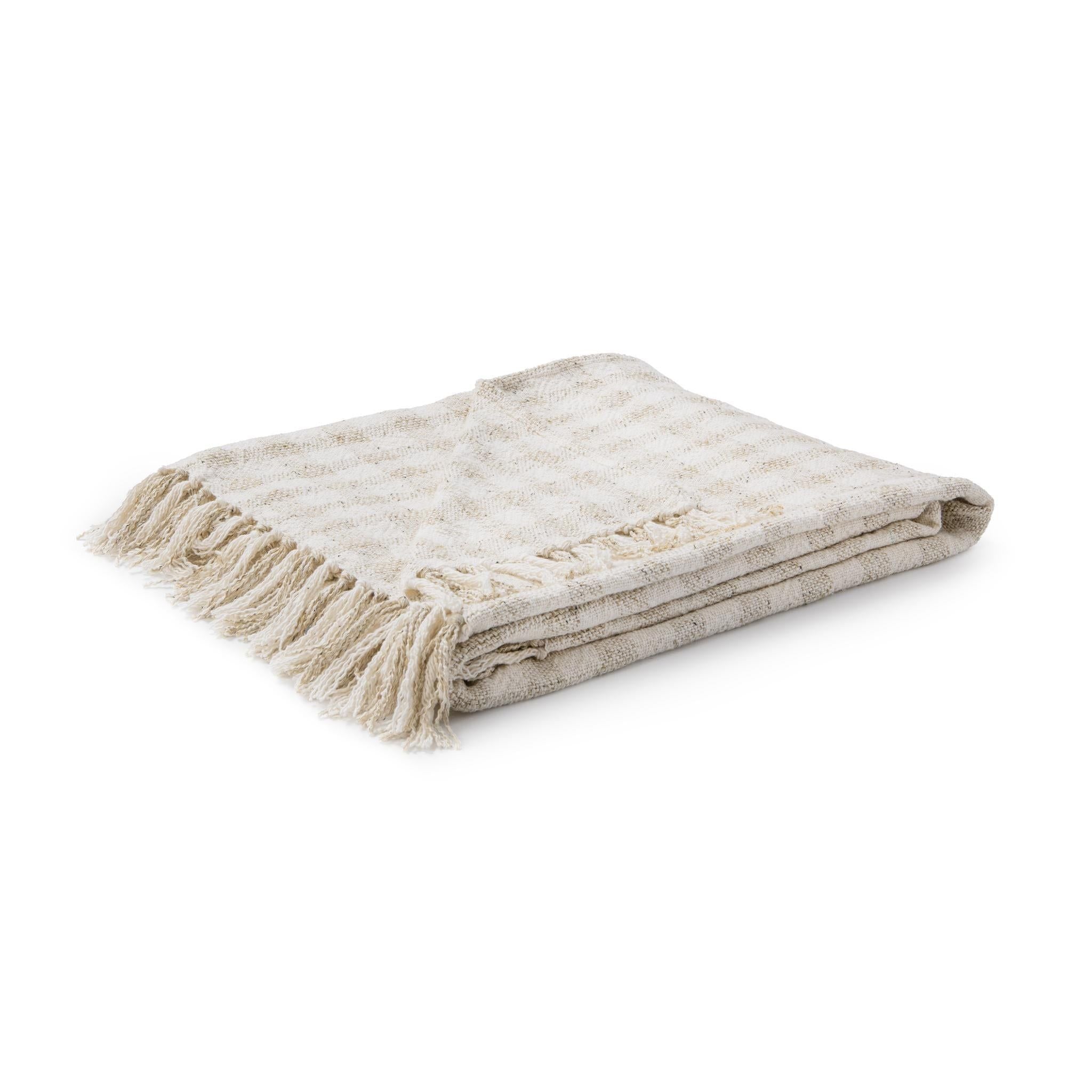 Sari - Throw 50 x 70 - Natural / Ivory