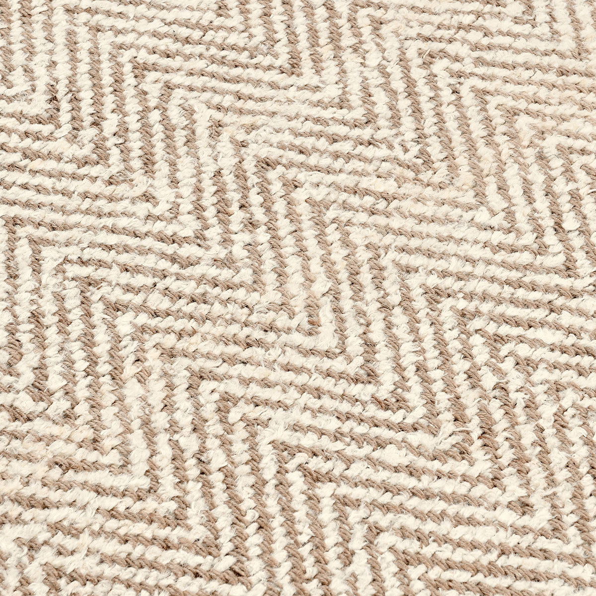 Herringbone - Chenille Rug - Ivory / Natural