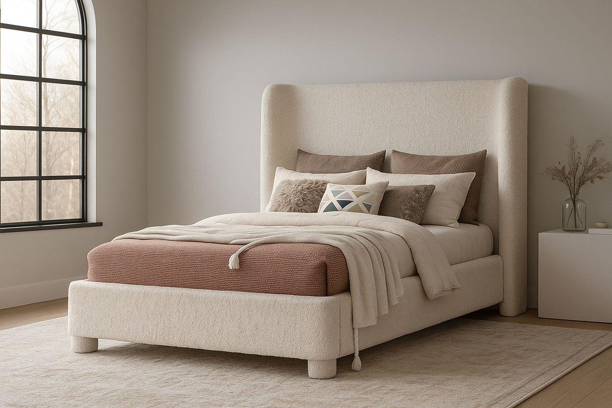 Penny - Boucle Fabric Bed