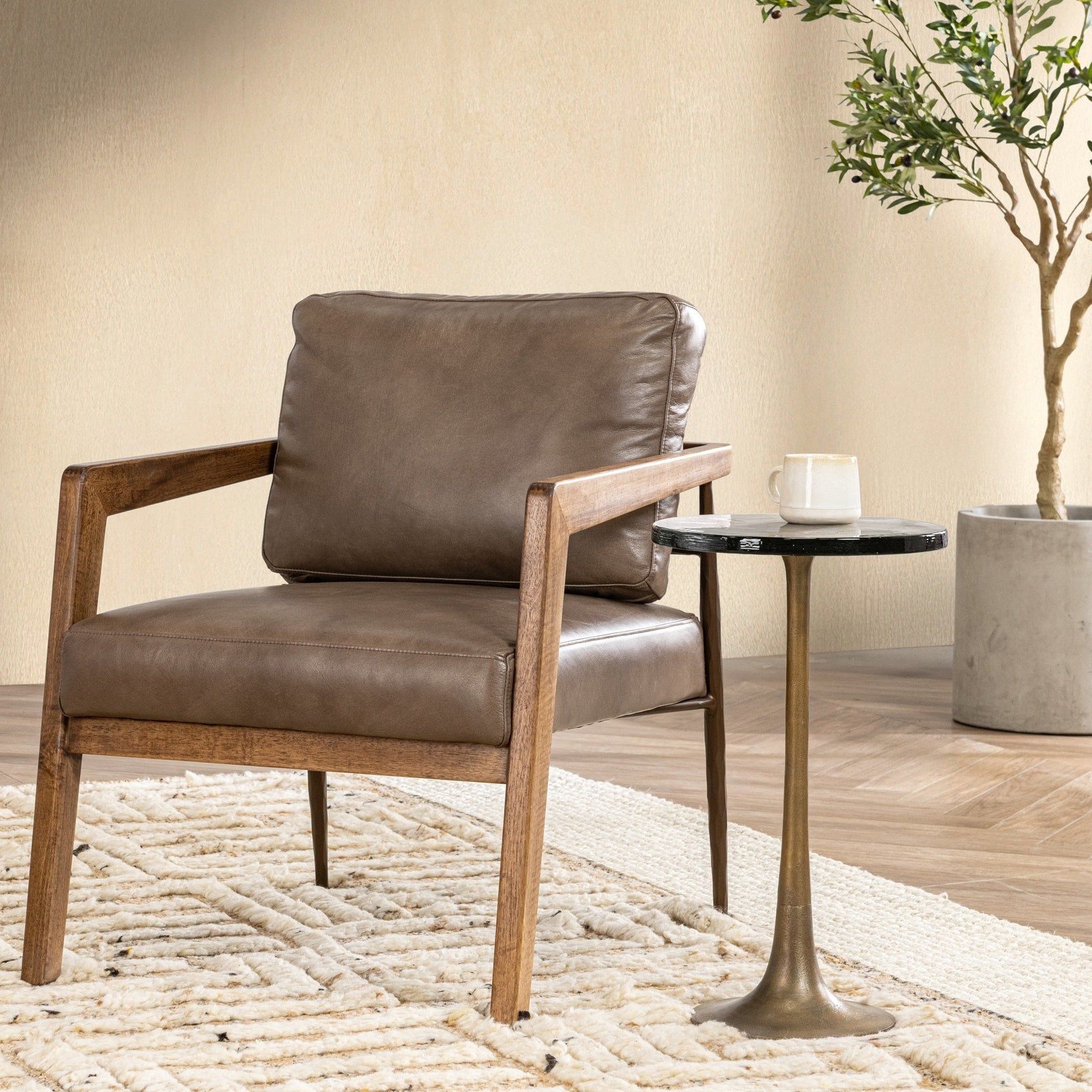 Julia - Accent Chair - Truffle Brown