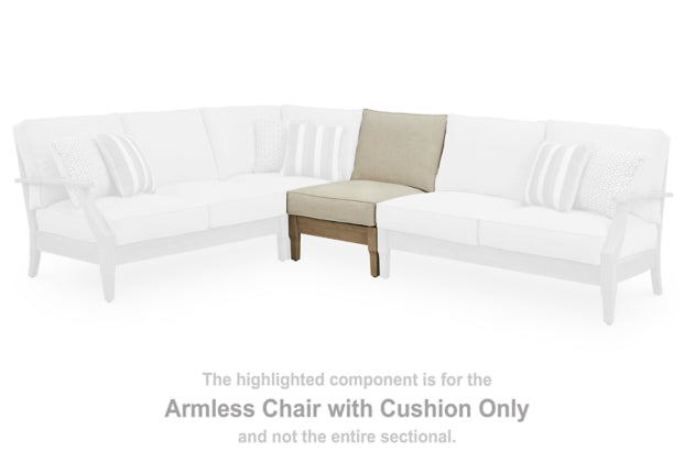 Clare View Beige Performance Fabric Outdoor Modular Sectional