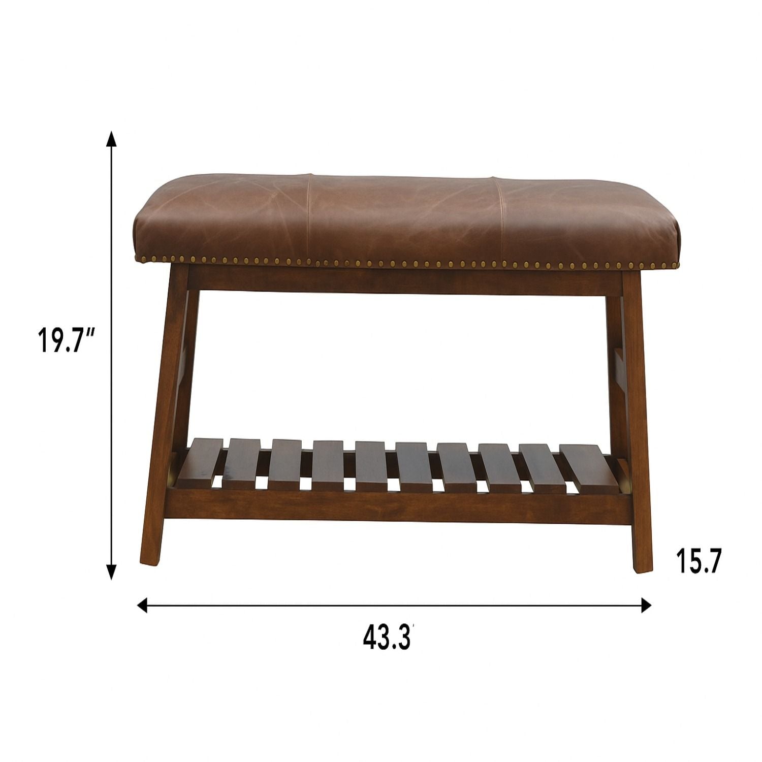 Buffalo - Hide Hallway Bench - Brown