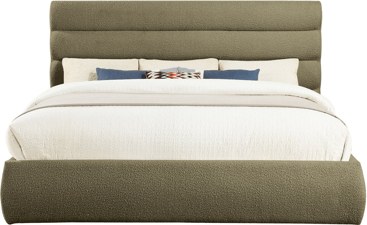 Adam - Boucle Fabric Bed With 52" Headboard