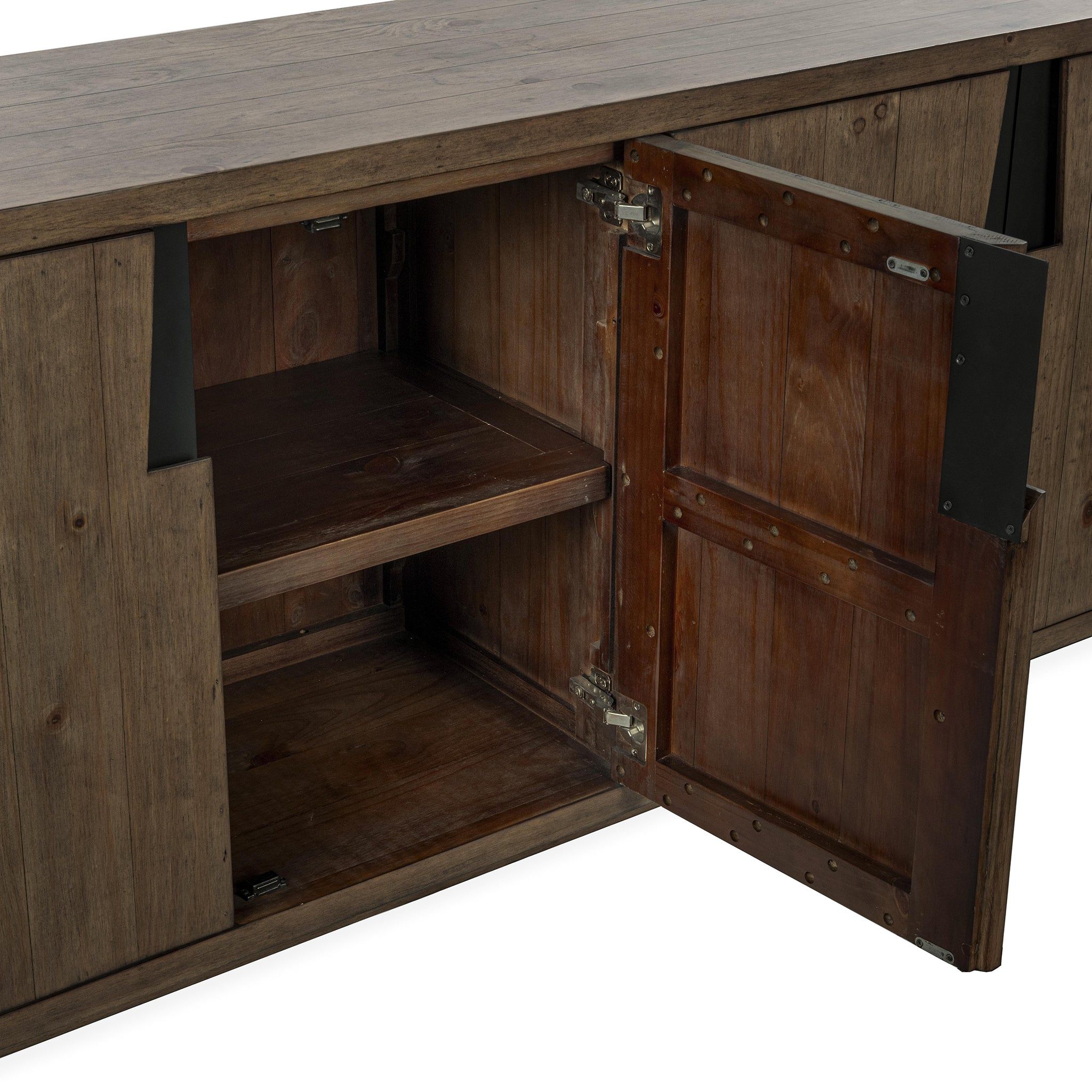 Lyra - 4 Door Buffet - Smoke Brown