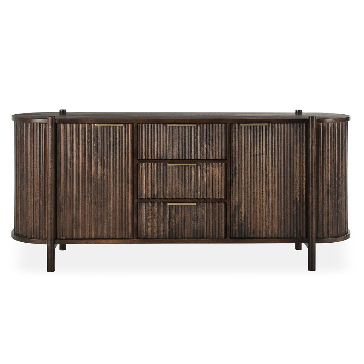 Redford - 2 Door 3 Drawer Buffet - Bark Brown