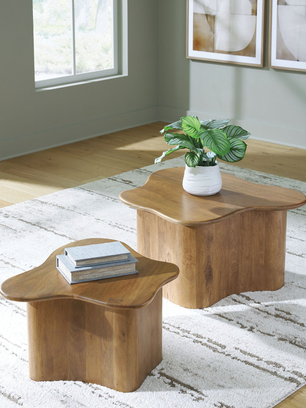 Abeford - Accent Cocktail Table (Set of 2) - Brown - Select Living Furniture - Table Sets - Signature Design by Ashley® - A4000711 - Abeford - Accent Cocktail Table (Set of 2) - Brown -