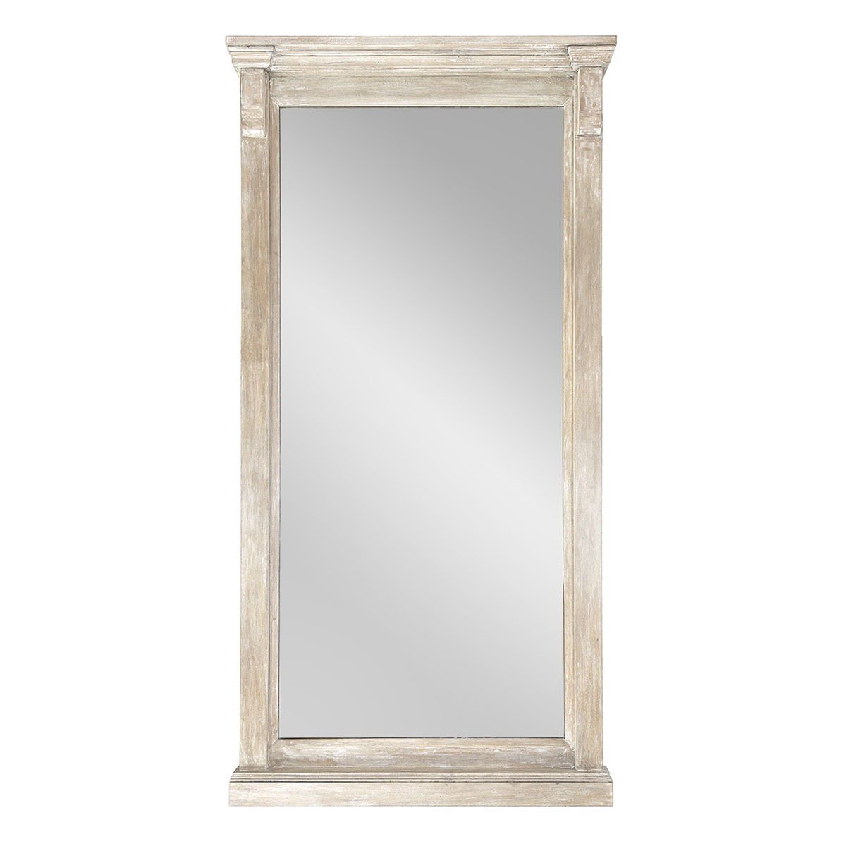 Adelaide - Floor Mirror - Select Living Furniture - Floor Mirrors - Classic Home - 56001763 - Natural White Wash - Adelaide - Floor Mirror -