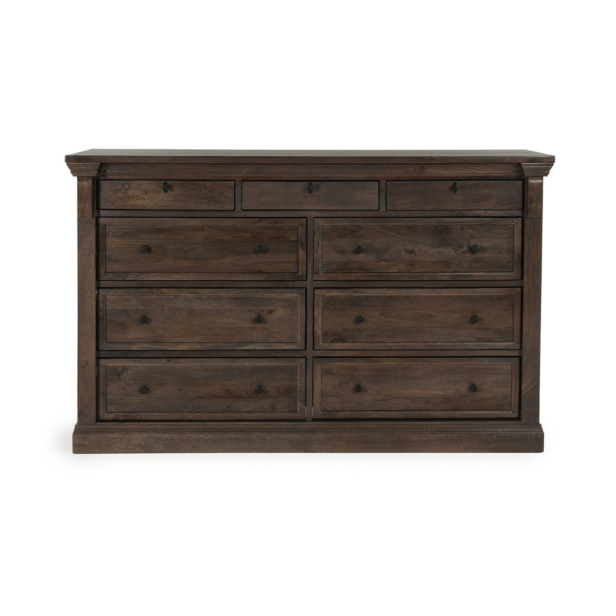 Adelaide - Wood 9 Drawer Dresser - Cocoa Brown - Select Living Furniture - Dressers - Classic Home - 52010923 - Adelaide - Wood 9 Drawer Dresser - Cocoa Brown -