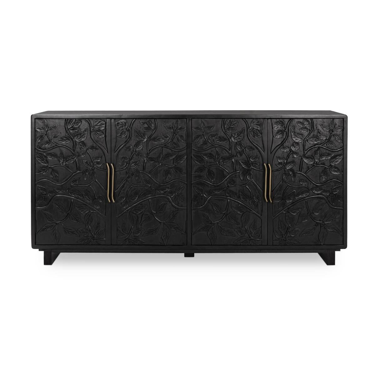 Albero - 4 Door Wood Buffet - Select Living Furniture - Buffets - Classic Home - 52010962 - Black - Albero - 4 Door Wood Buffet -