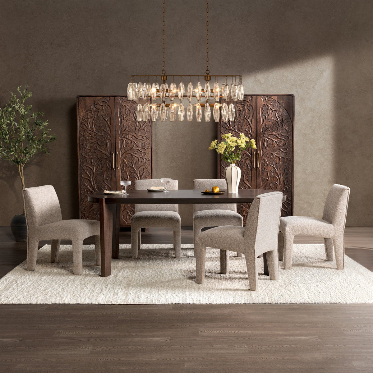 Albero - Dining Table - Bark Brown - Select Living Furniture - Dining Tables - Classic Home - 51012094 - Albero - Dining Table - Bark Brown -
