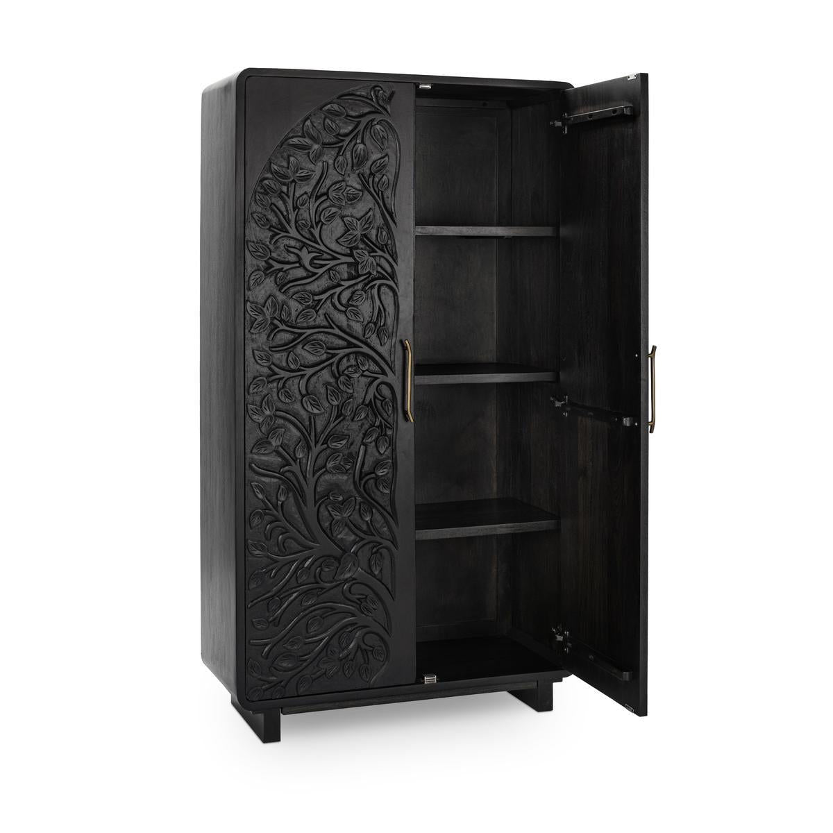 Albero - Tall Cabinet - Select Living Furniture - Accent Cabinets - Classic Home - 52010964 - Black - Albero - Tall Cabinet -
