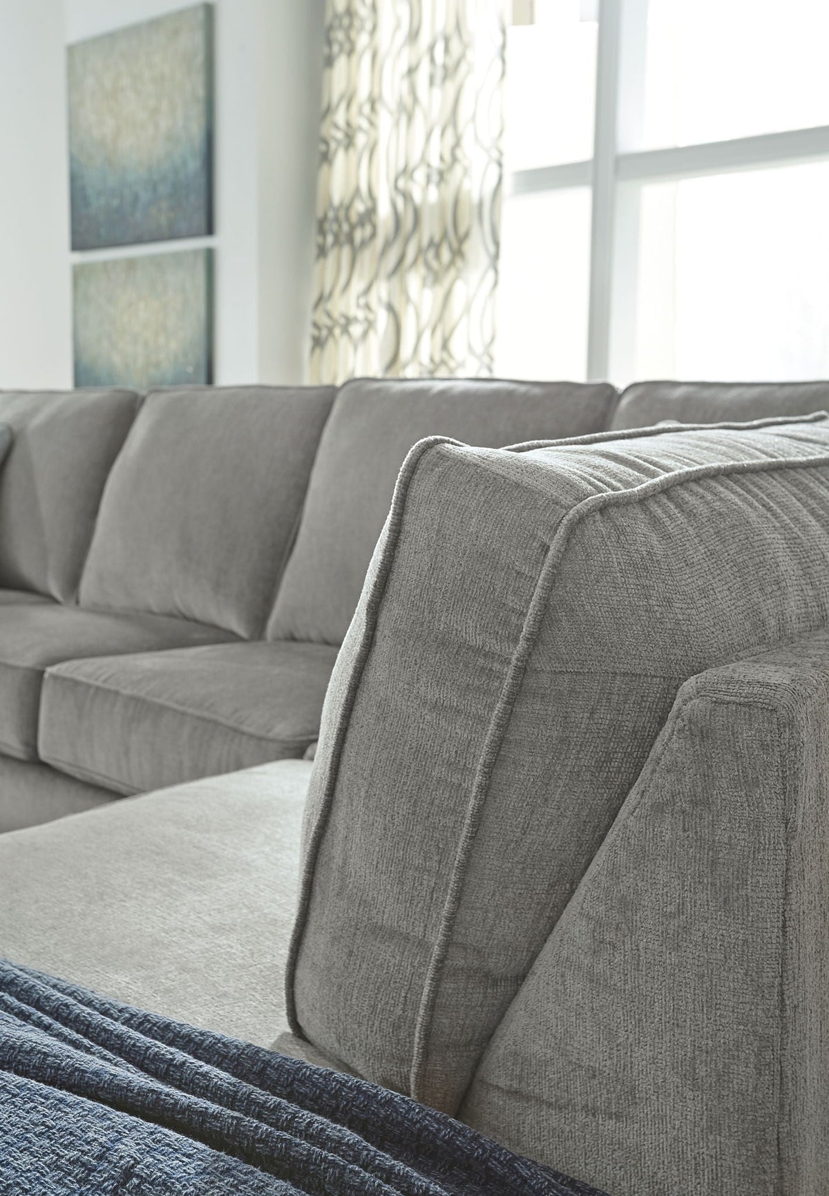 Altari - 2 Piece Sectional With Chaise - Select Living Furniture - Stationary Sectionals - Signature Design by Ashley® - 87213S2 - Dark Gray -2 Pc. Right Arm Facing Chaise Sectional - Altari - 2 Piece Sectional With Chaise -