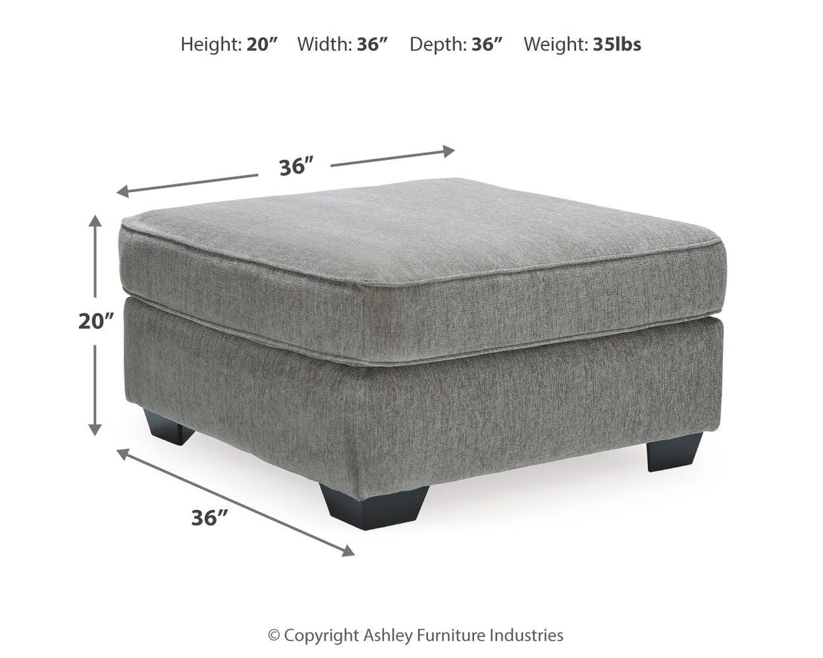 Altari - Accent Ottoman - Select Living Furniture - Accent Ottomans - Signature Design by Ashley® - 8721408 - Light Gray - Altari - Accent Ottoman -