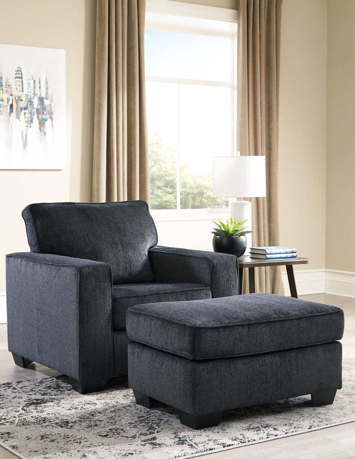 Altari - Arm Chair - Select Living Furniture - Arm Chairs - Signature Design by Ashley® - 8721320 - Dark Gray - Altari - Arm Chair -