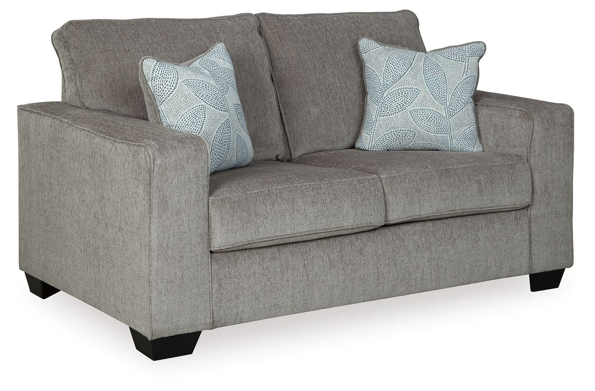 Altari - Stationary Loveseat - Select Living Furniture - Stationary Loveseats - Signature Design by Ashley® - 8721435 - Light Gray - Altari - Stationary Loveseat -