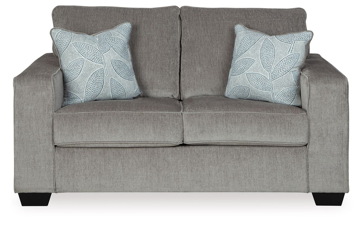 Altari - Stationary Loveseat - Select Living Furniture - Stationary Loveseats - Signature Design by Ashley® - 8721435 - Light Gray - Altari - Stationary Loveseat -