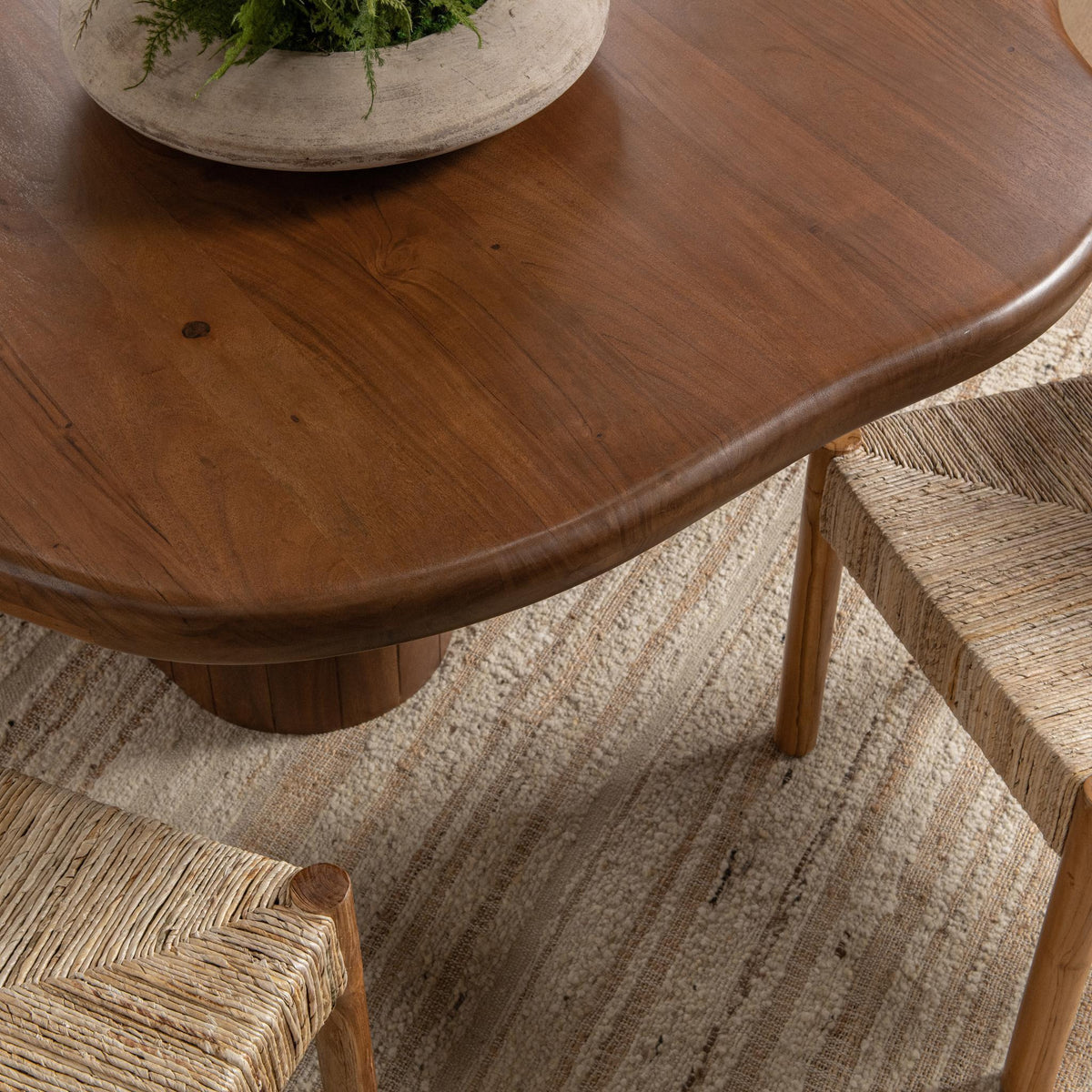 Alvaro - 94" Freeform Dining Table - Chestnut - Select Living Furniture - Dining Tables - Classic Home - 51020062 - Alvaro - 94" Freeform Dining Table - Chestnut -