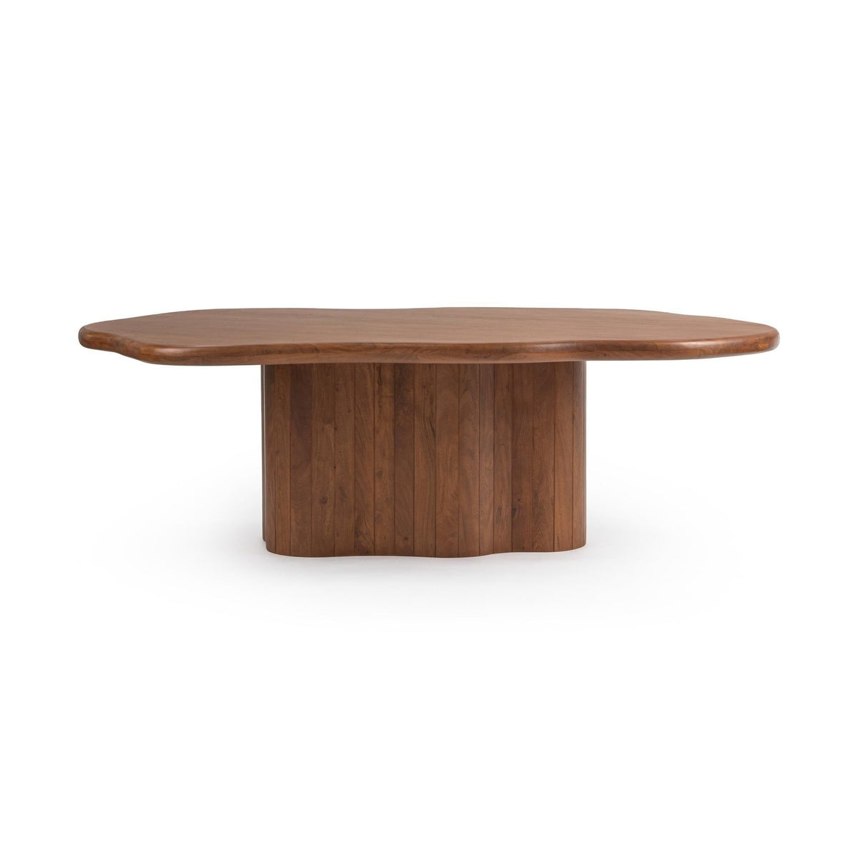 Alvaro - 94" Freeform Dining Table - Chestnut - Select Living Furniture - Dining Tables - Classic Home - 51020062 - Alvaro - 94" Freeform Dining Table - Chestnut -