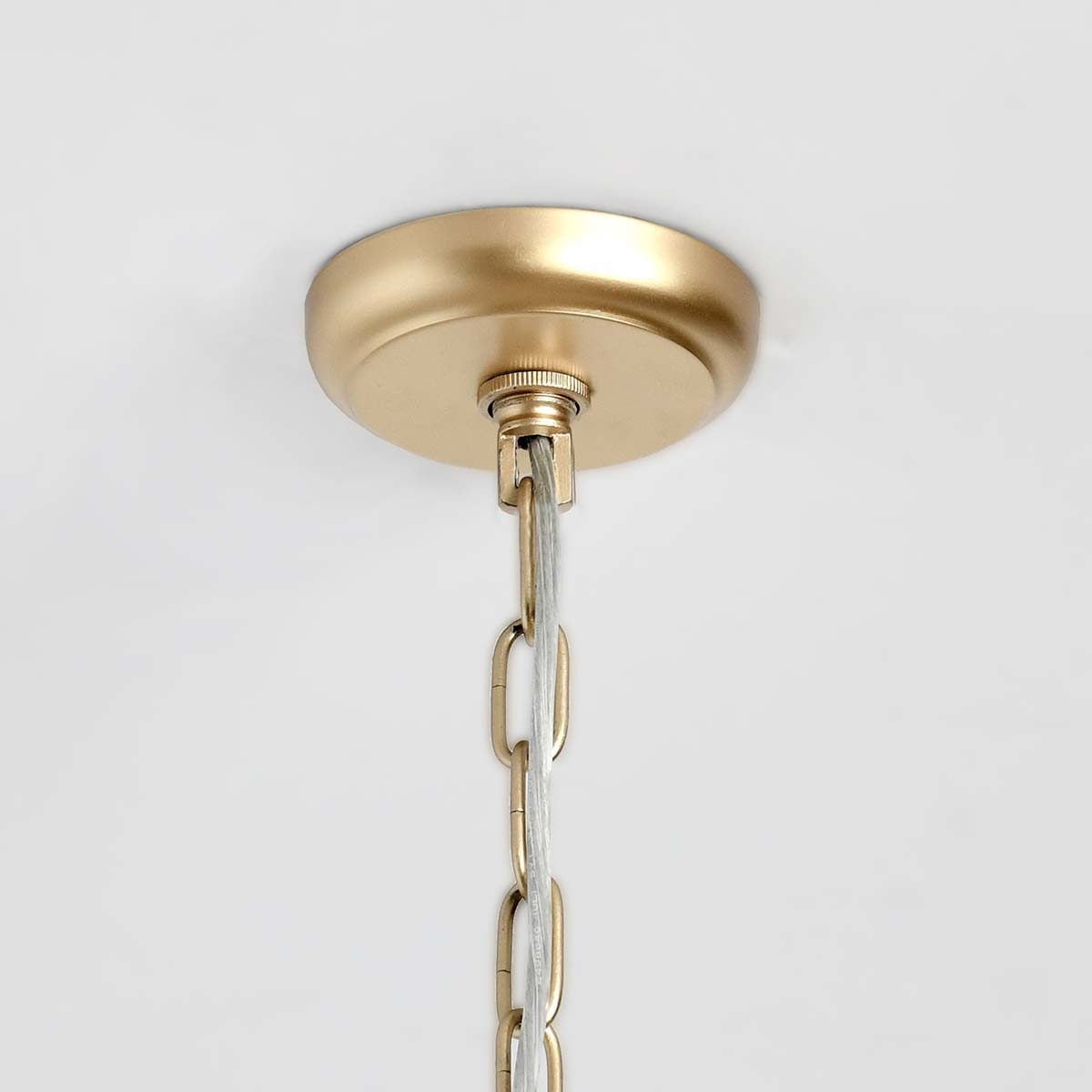 Amanda - Beaded Chandelier - White - Select Living Furniture - Chandeliers - Classic Home - 56004231 - Amanda - Beaded Chandelier - White -