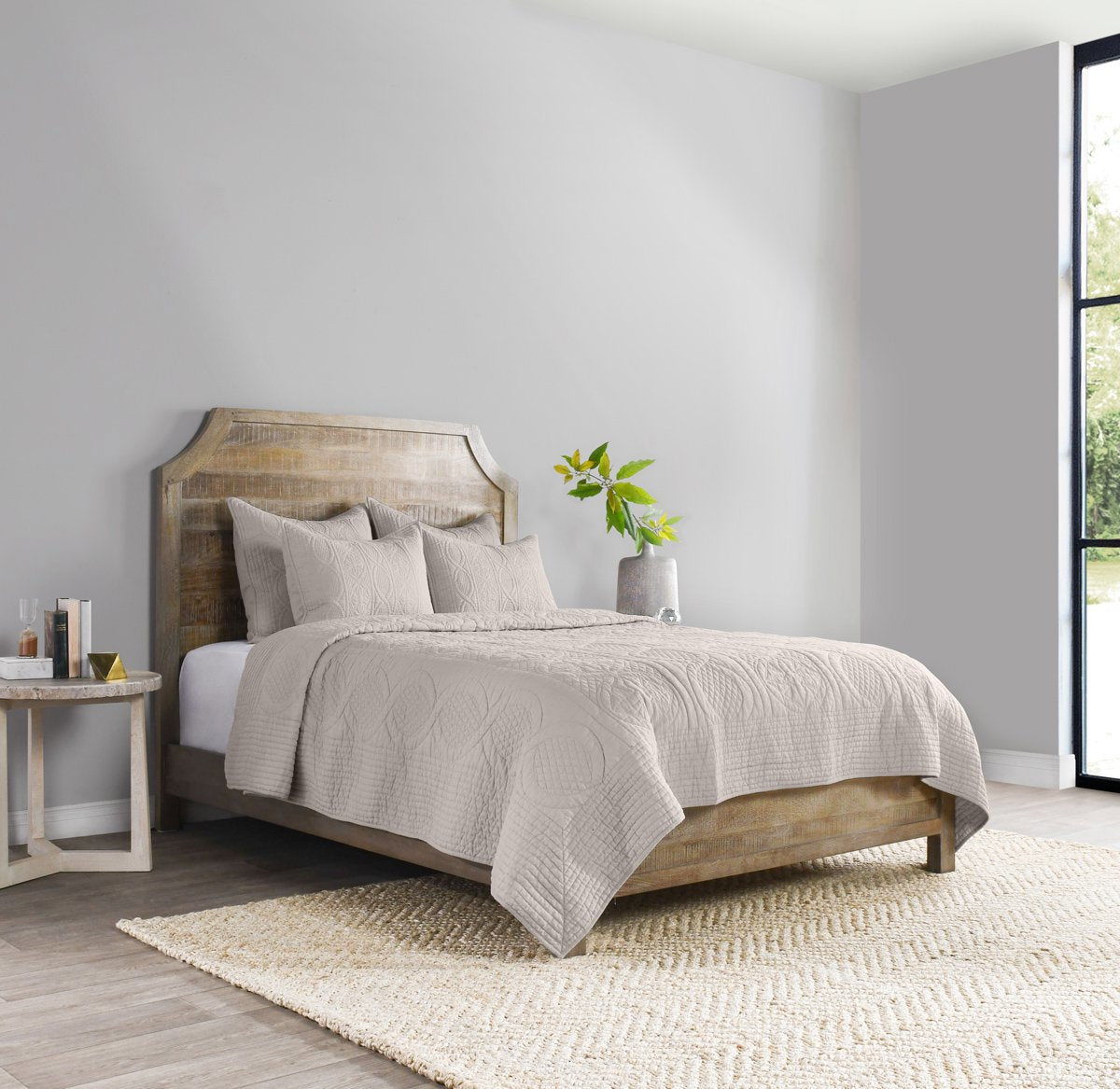 Anessa - Sham - Select Living Furniture - Quilts & Shams - Villa - V240003 - Taupe -King - Anessa - Sham -