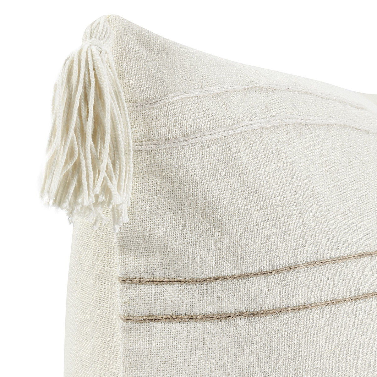 Apana - ST Pillow - Select Living Furniture - Accent Pillows - Villa - V280007 - Ivory/Natural -26" x 14" - Apana - ST Pillow -