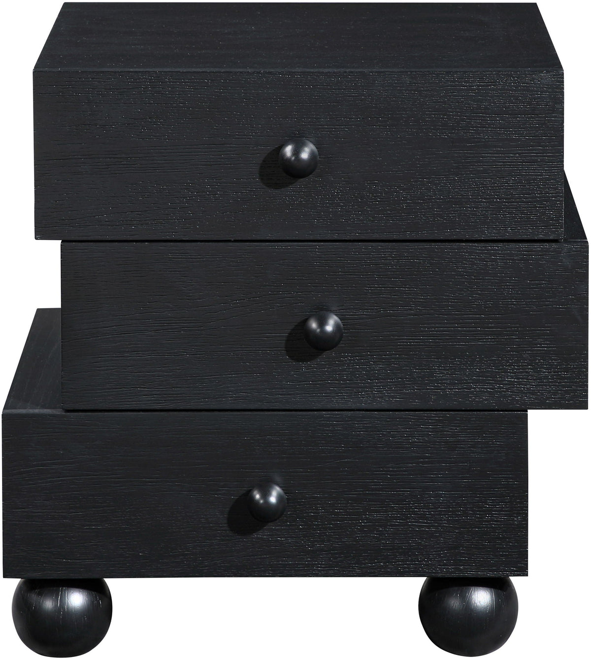 Askew - Night Stand - Select Living Furniture - Accent Nightstands - Meridian Furniture - 327Brown-NS - Dark Brown - Askew - Night Stand -