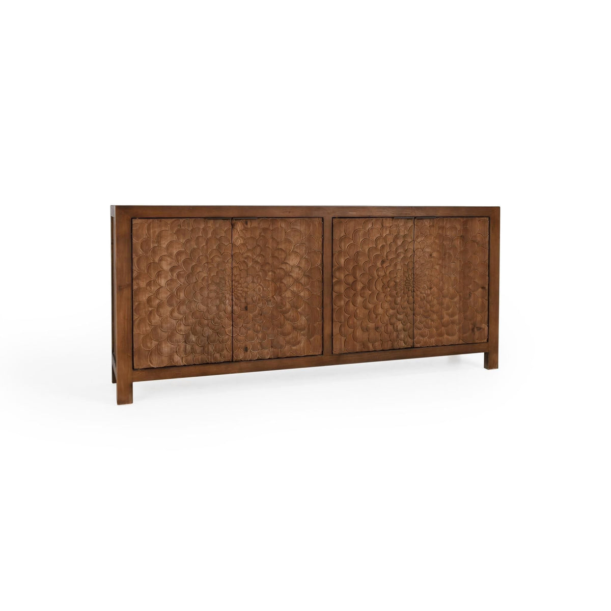 Astrid - 4-Door Sideboard - Dark Brown - Select Living Furniture - Sideboards - Classic Home - 52004637 - Astrid - 4-Door Sideboard - Dark Brown -