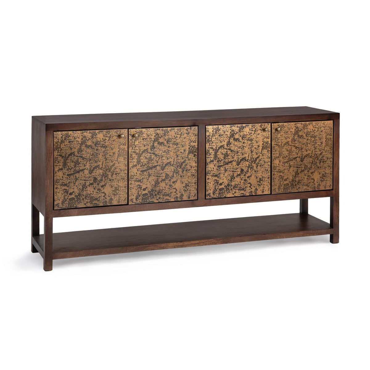 Avara - 4 Door Cabinet - Brown - Select Living Furniture - Buffets - Classic Home - 52011051 - Avara - 4 Door Cabinet - Brown -
