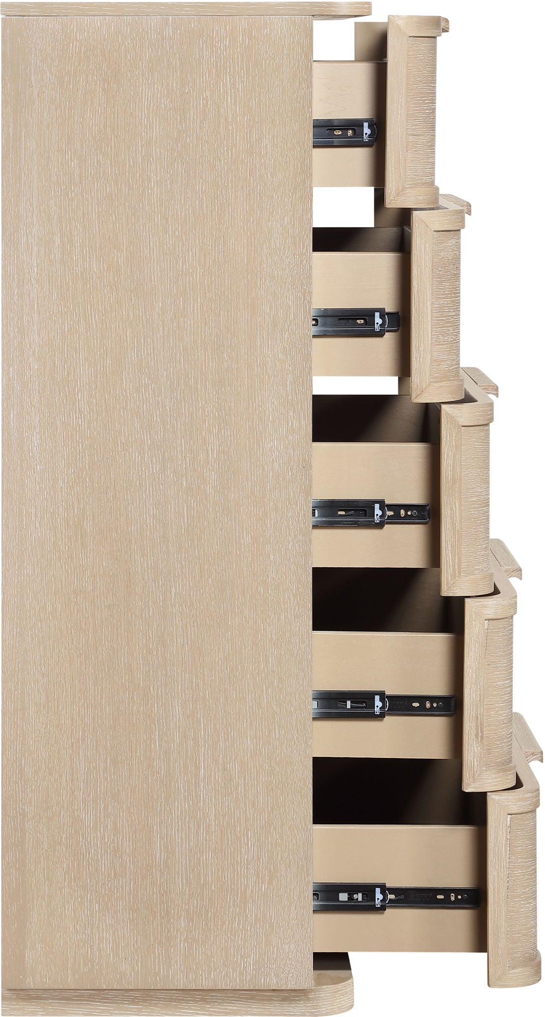 Tiberio - Oak Veneer And Solid Wood Chest
