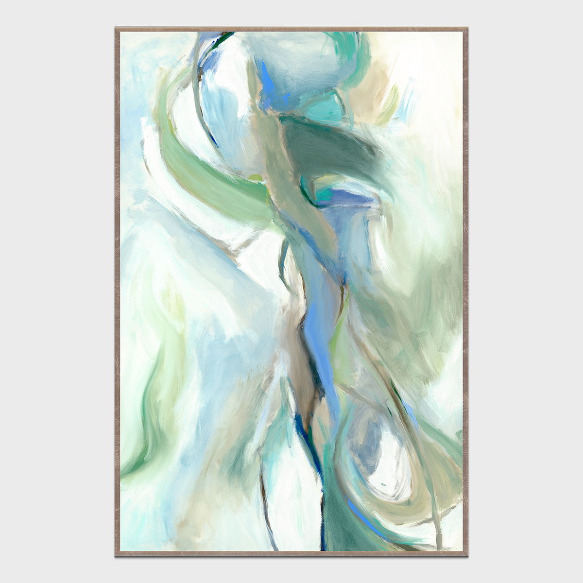 Mire - 48" x 72" Painting Art by Buddy Whitlock - Blue