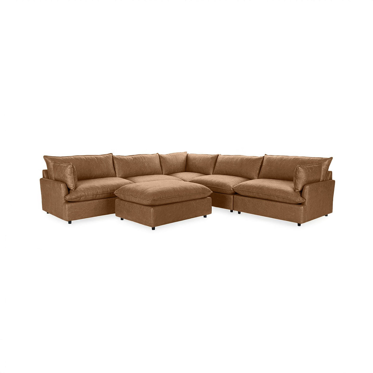 Caplan - 6 Piece Modular Sectional With Ottoman
