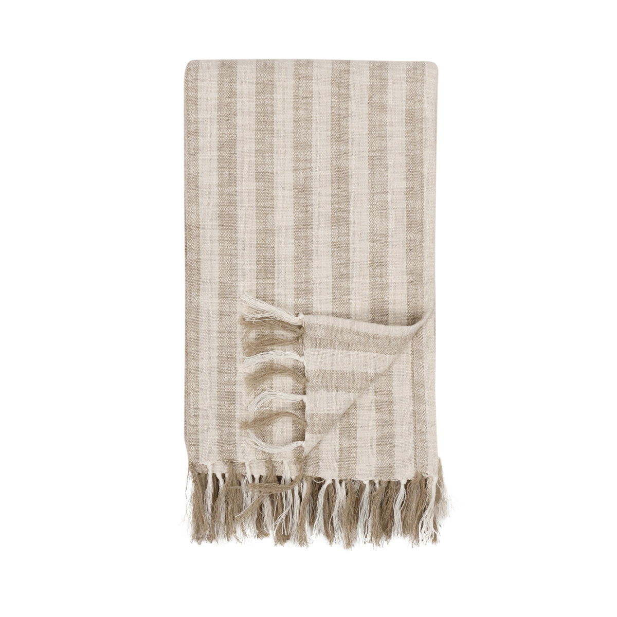 Linna - 50" x 70" Throw - Ivory / Natural