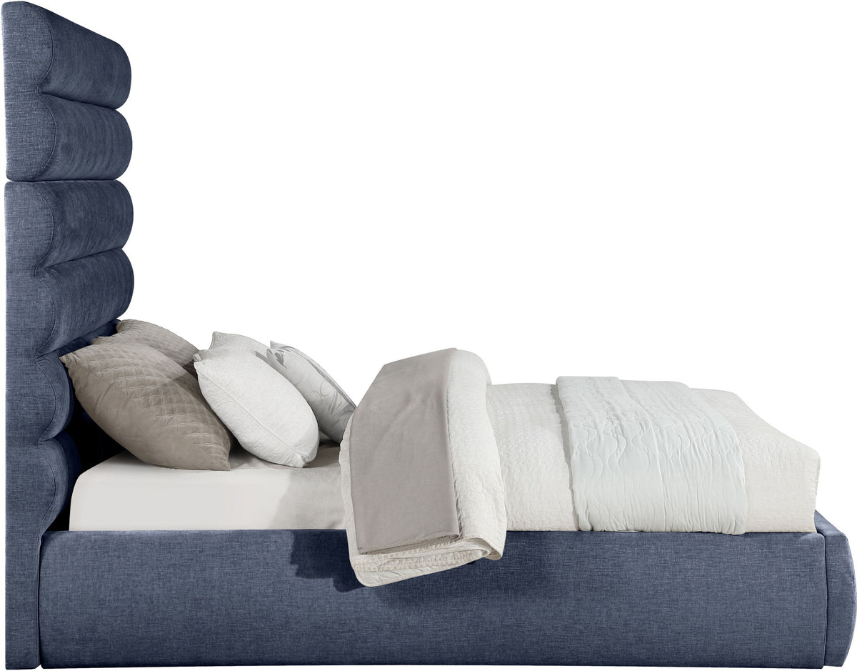 Adam - Chenille Fabric Bed With 70.5" Headboard