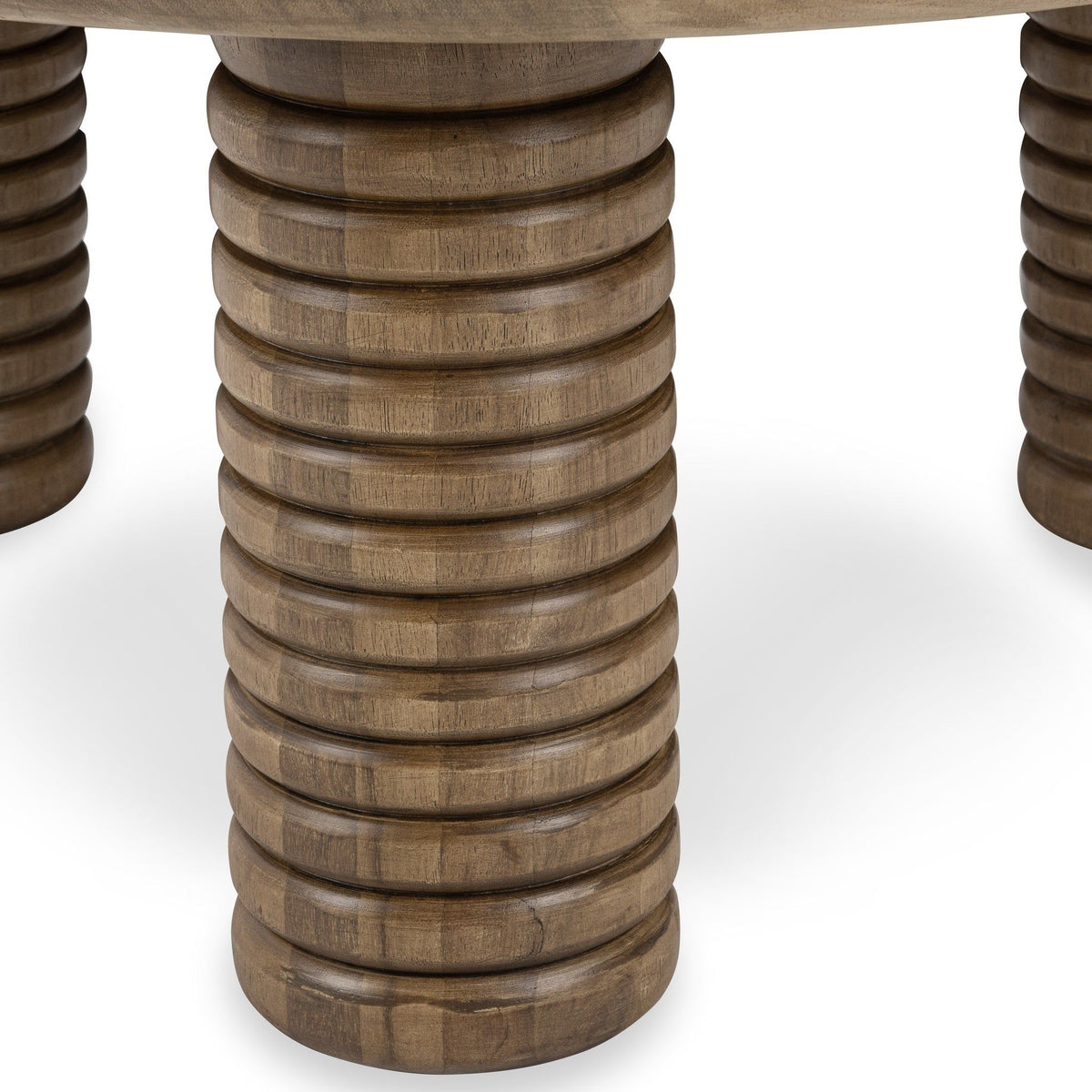 Ilaria - Reclaimed Wood Round Coffee Table - Sand Washed