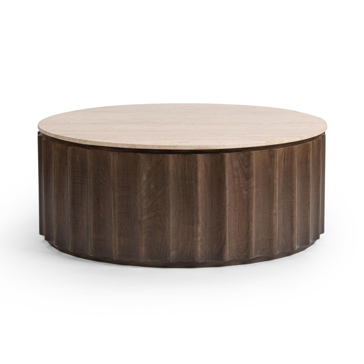 Baylee - Round Table - Select Living Furniture - Coffee Tables - Classic Home - 51012166 - Roast Tan -Coffee Tables - Baylee - Round Table -