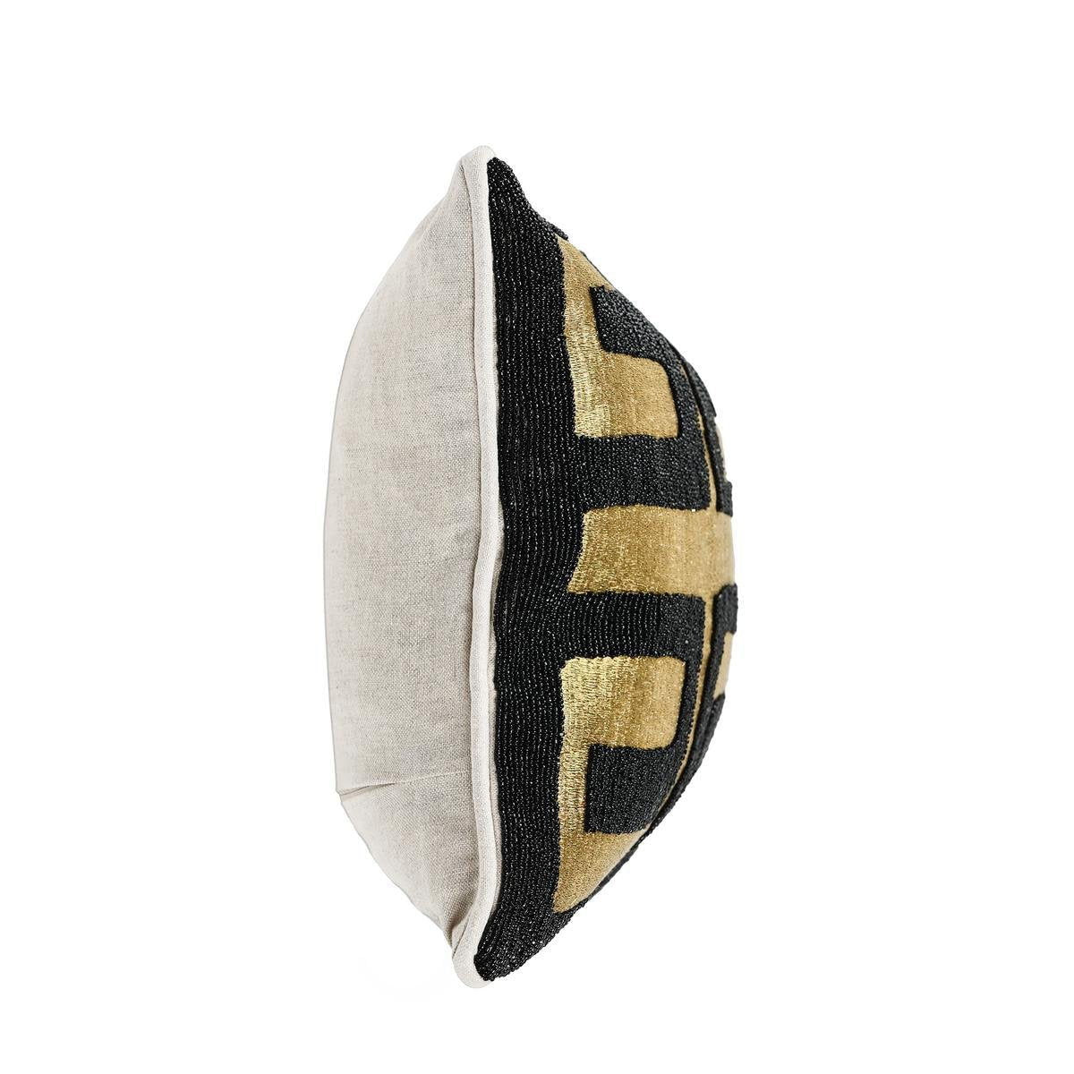 Radiant Oasis - Dala Pillow 12' x 16' - Black/Gold