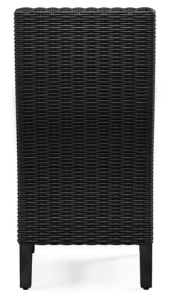 Beachcroft Black & Light Gray Outdoor Dining Chairs (Arm & Side) with Nuvella Performance Fabric - Select Living Furniture - Select Living Furniture - - Side Chair -Midnight Black - Beachcroft Black & Light Gray Outdoor Dining Chairs (Arm & Side) with Nuvella Performance Fabric -