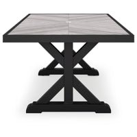 Beachcroft Outdoor Dining Table with Umbrella Option - Select Living Furniture - Select Living Furniture - - Midnight Black - Beachcroft Outdoor Dining Table with Umbrella Option -