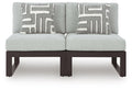 Beachloft - 2-Piece Outdoor Sectional - Black - Select Living Furniture - Stationary Sectionals - Signature Design by Ashley® - P490P8 - Beachloft - 2-Piece Outdoor Sectional - Black -