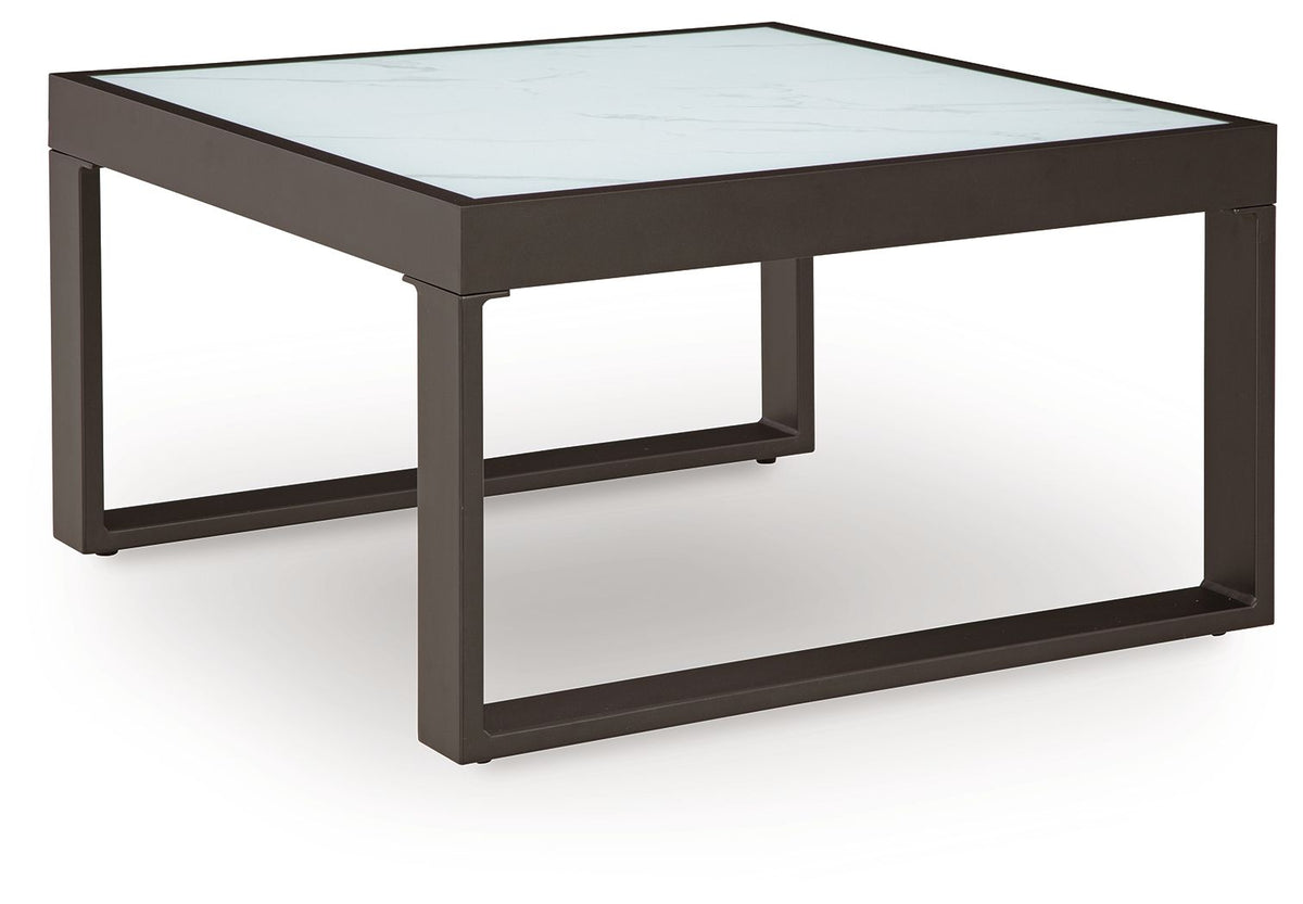 Beachloft - Square Cocktail Table - Black / Gray - Select Living Furniture - Coffee Tables - Signature Design by Ashley® - P490-708 - Beachloft - Square Cocktail Table - Black / Gray -