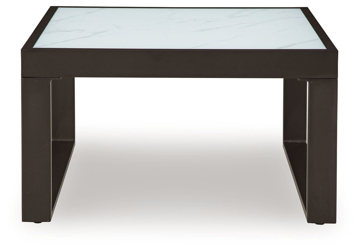 Beachloft - Square Cocktail Table - Black / Gray - Select Living Furniture - Coffee Tables - Signature Design by Ashley® - P490-708 - Beachloft - Square Cocktail Table - Black / Gray -