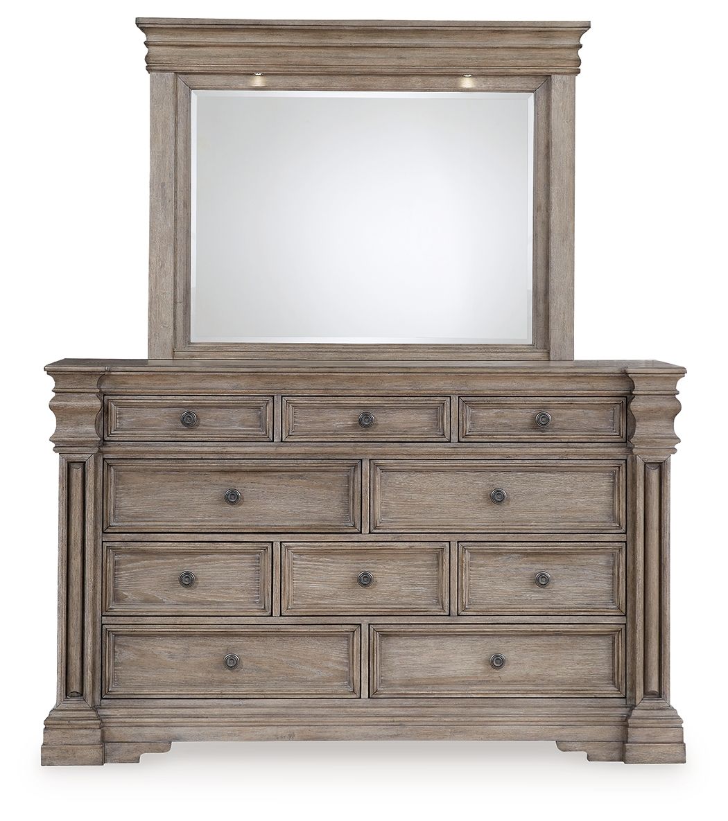 Blairhurst - Dresser - Select Living Furniture - Dressers - Signature Design by Ashley® - B916B1 - Light Brown -Dresser & Mirror - Blairhurst - Dresser -