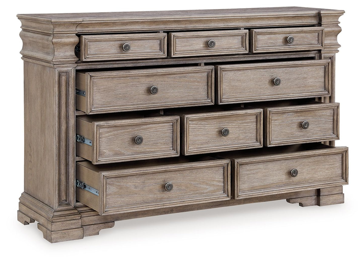 Blairhurst - Dresser - Select Living Furniture - Dressers - Signature Design by Ashley® - B916B1 - Light Brown -Dresser & Mirror - Blairhurst - Dresser -