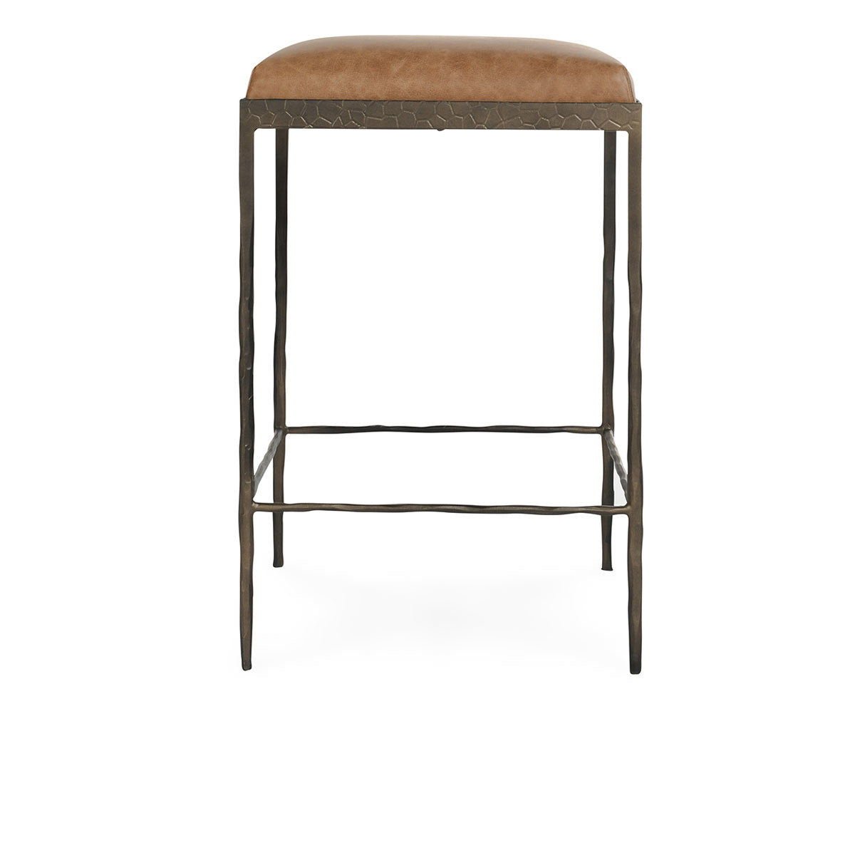 Bose - 26" Leather Counter Stool - Select Living Furniture - Counter Height (24"-27") - Classic Home - 53002007 - Cocoa Brown - Bose - 26" Leather Counter Stool -