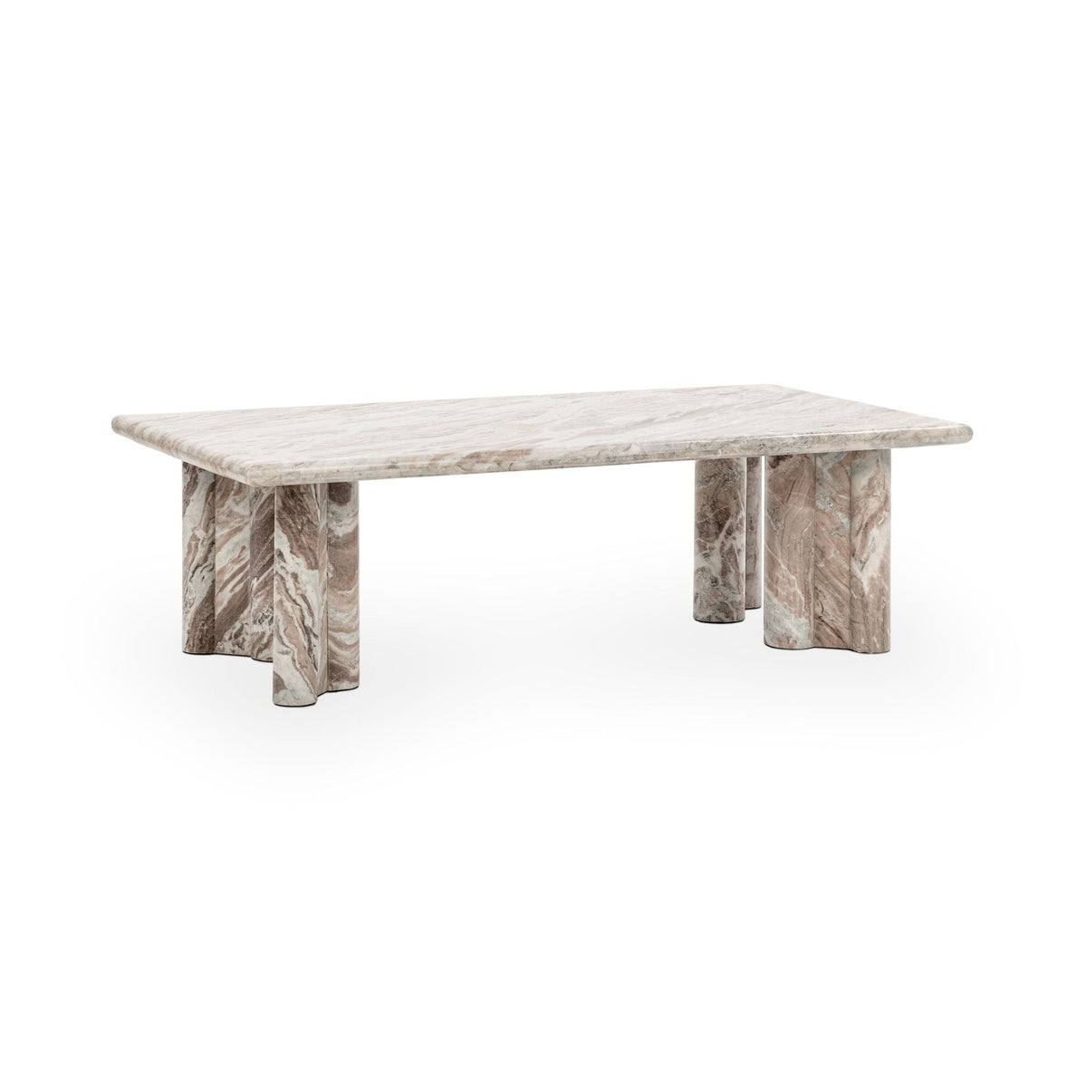 Bowman - Marble Rectangular Coffee Table - Rusty Gray - Select Living Furniture - Coffee Tables - Classic Home - 51012112 - Bowman - Marble Rectangular Coffee Table - Rusty Gray -