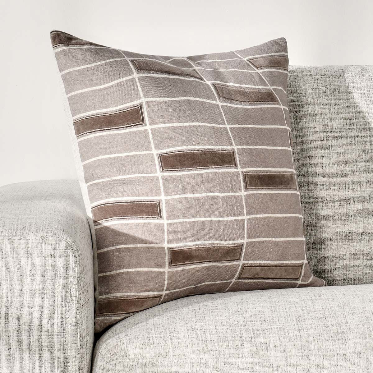 Breccia - Pillow - Taupe - Select Living Furniture - Accent Pillows - Villa - V270053 - Breccia - Pillow - Taupe -