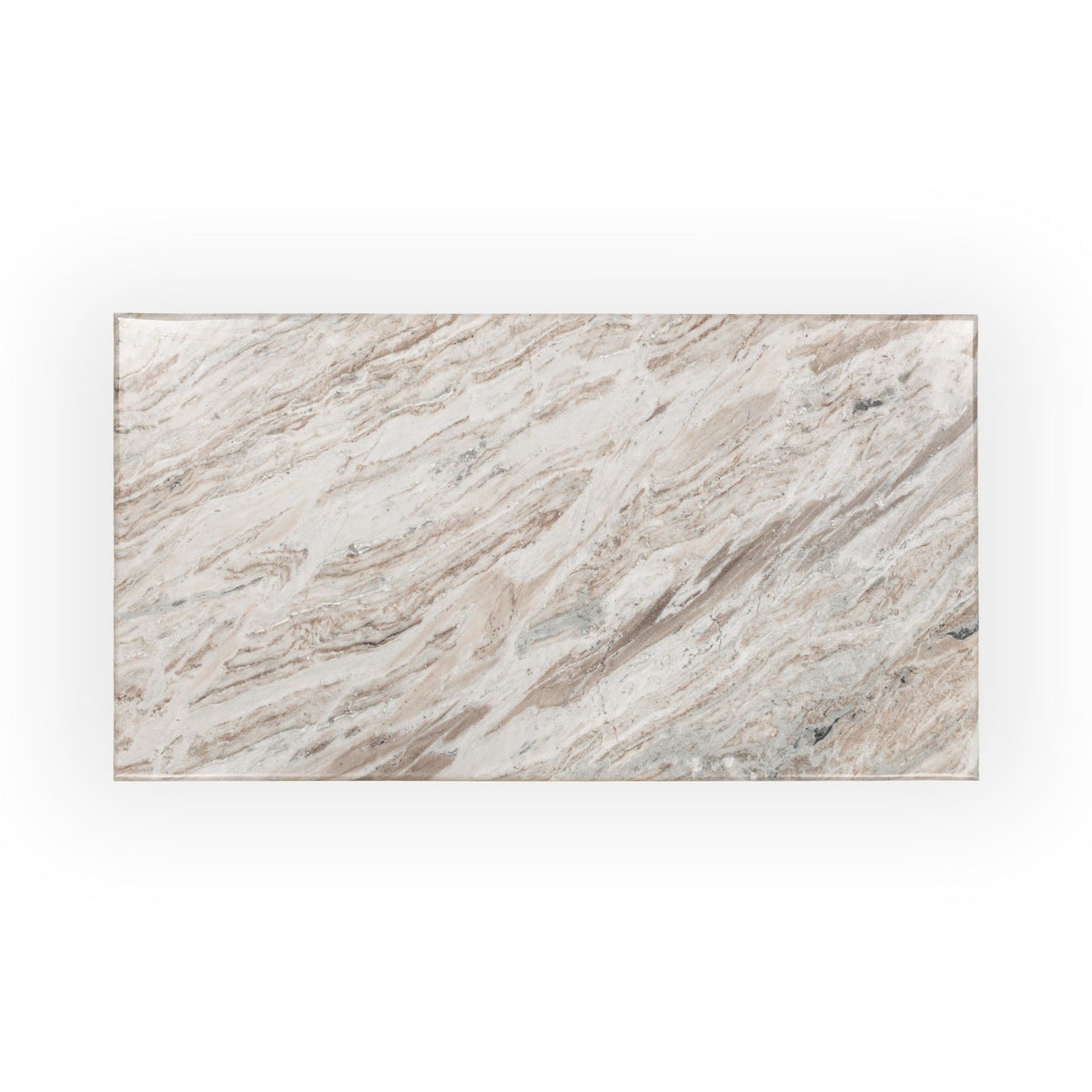 Bowman - Marble Rectangular Coffee Table - Rusty Gray