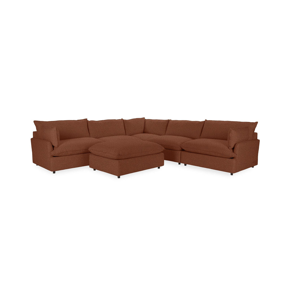 Caplan - 6 Piece Modular Sectional With Ottoman