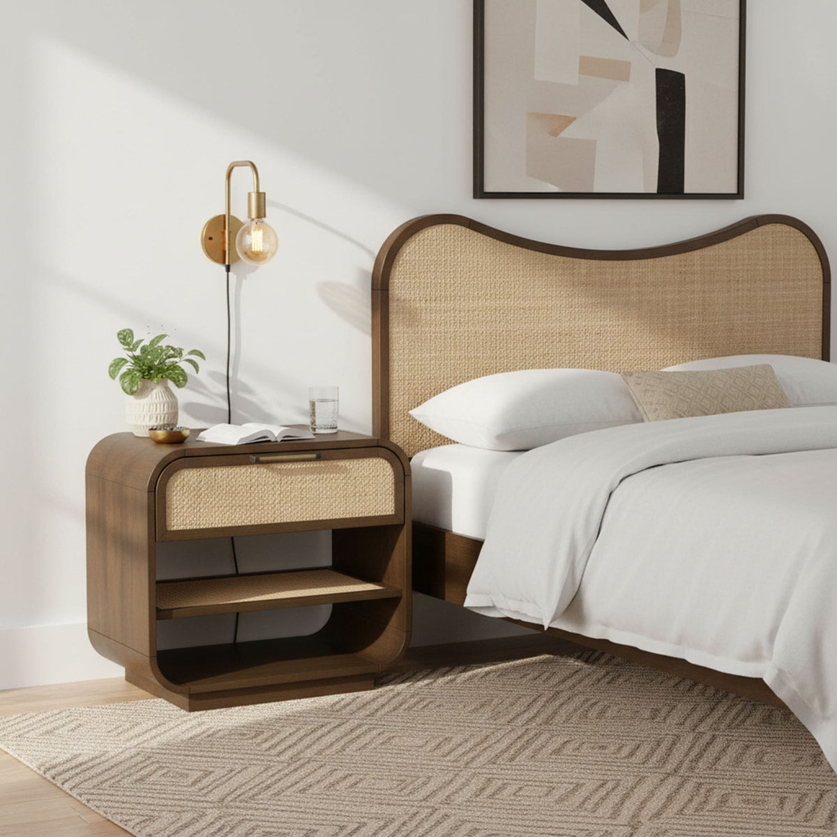 Windsor - Solid Wood Nightstand - Brown
