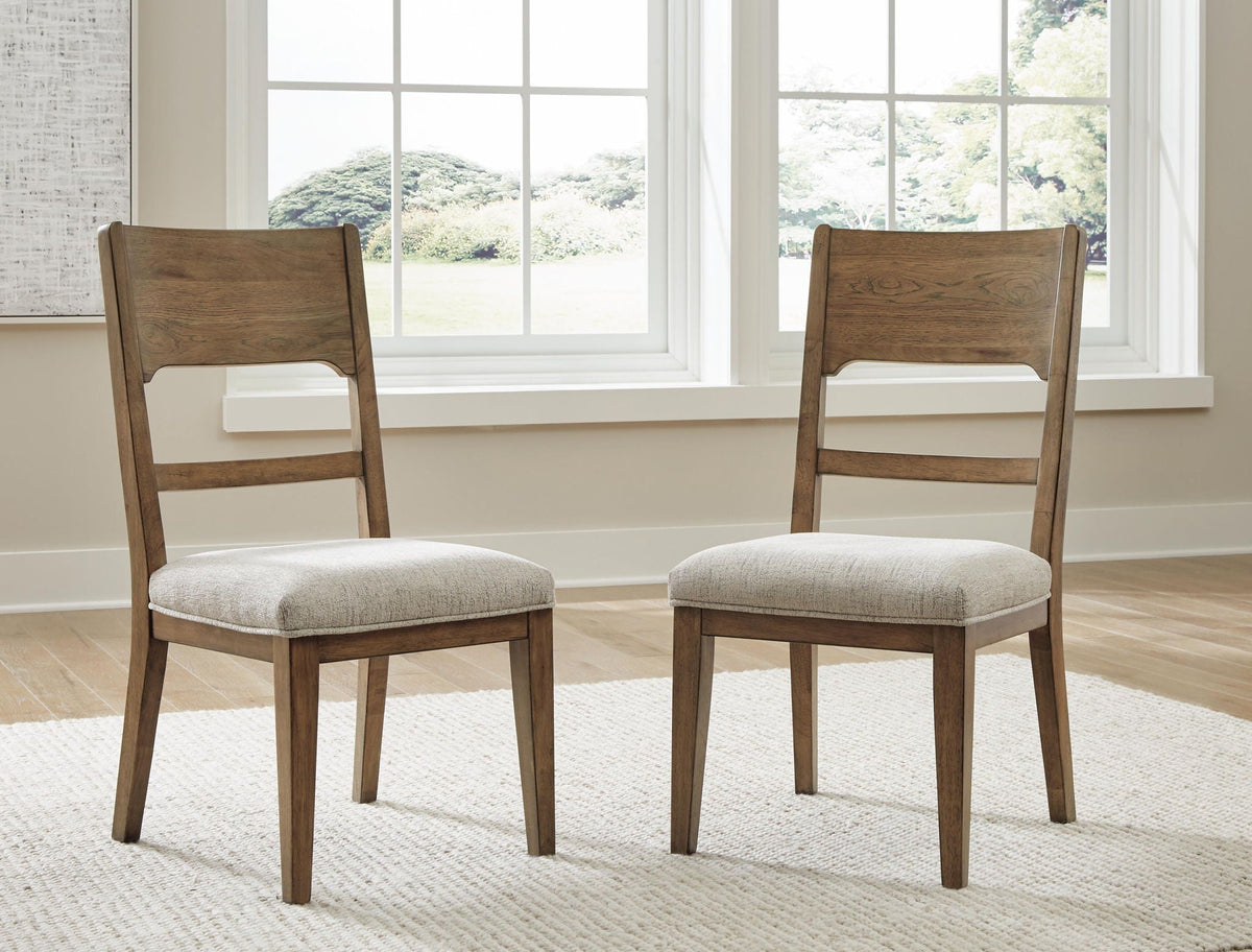 Cabalynn - Dining Uph Side Chair (Set of 2) - Oatmeal / Light Brown - Select Living Furniture - Chair Sets - Signature Design by Ashley® - D974-01 - Cabalynn - Dining Uph Side Chair (Set of 2) - Oatmeal / Light Brown -